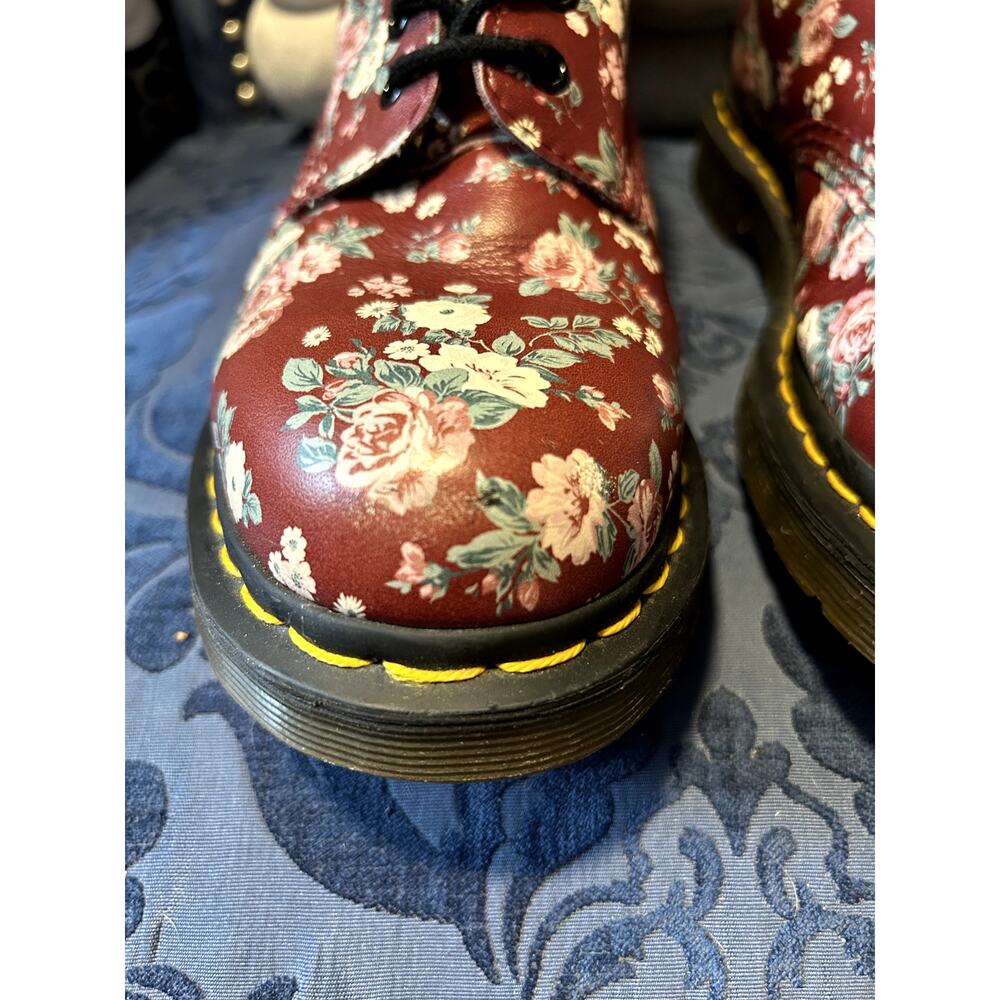 Dr Martens 1460 Burgundy Floral size 8/EU 39 - Picture 5 of 10